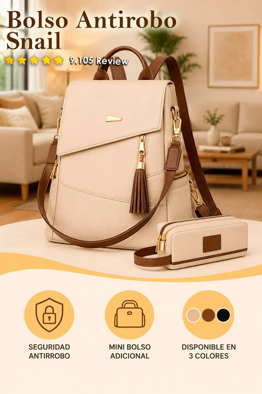 Bolso Antirrobo Snail + Mini Bolso