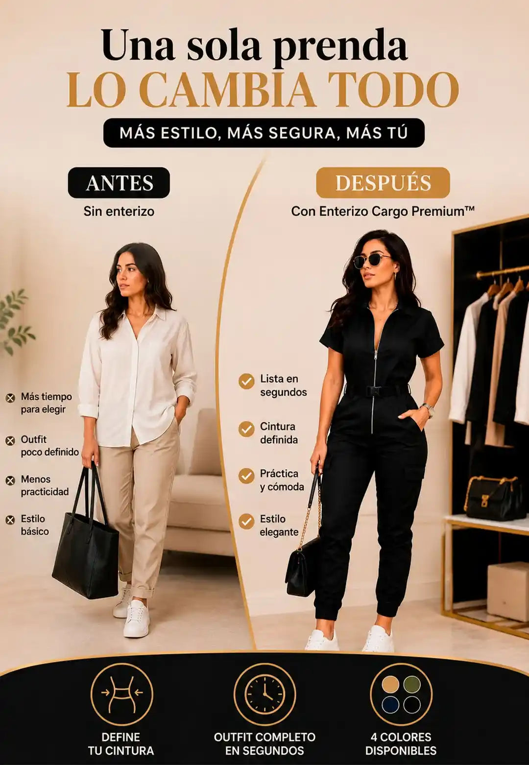Enterizo Cargo Premium para Mujer™